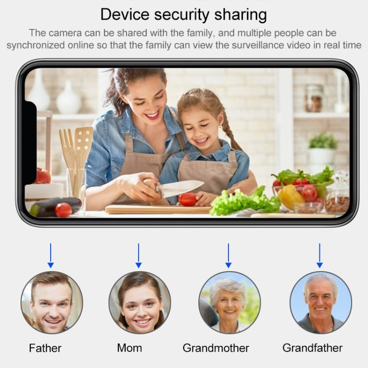AL-63 2.0 Million Pixels 1080P HD WiFi IP Camera, Support Night Vision & Motion Detection & Two-way Intercom & TF Card, US Plug
