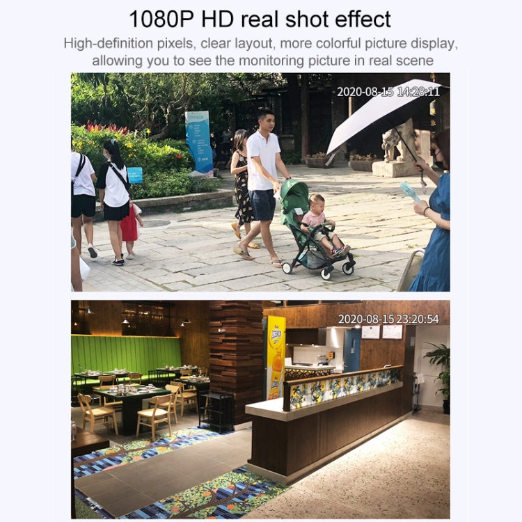 AL-63 2.0 Million Pixels 1080P HD WiFi IP Camera, Support Night Vision & Motion Detection & Two-way Intercom & TF Card, AU Plug