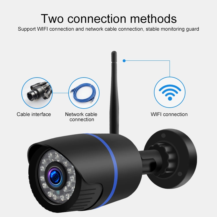 Q4 2.0 Million Pixels 1080P HD Wireless IP Camera, Support Motion Detection & Two-way Audio & Infrared Night Vision & TF Card, AU Plug