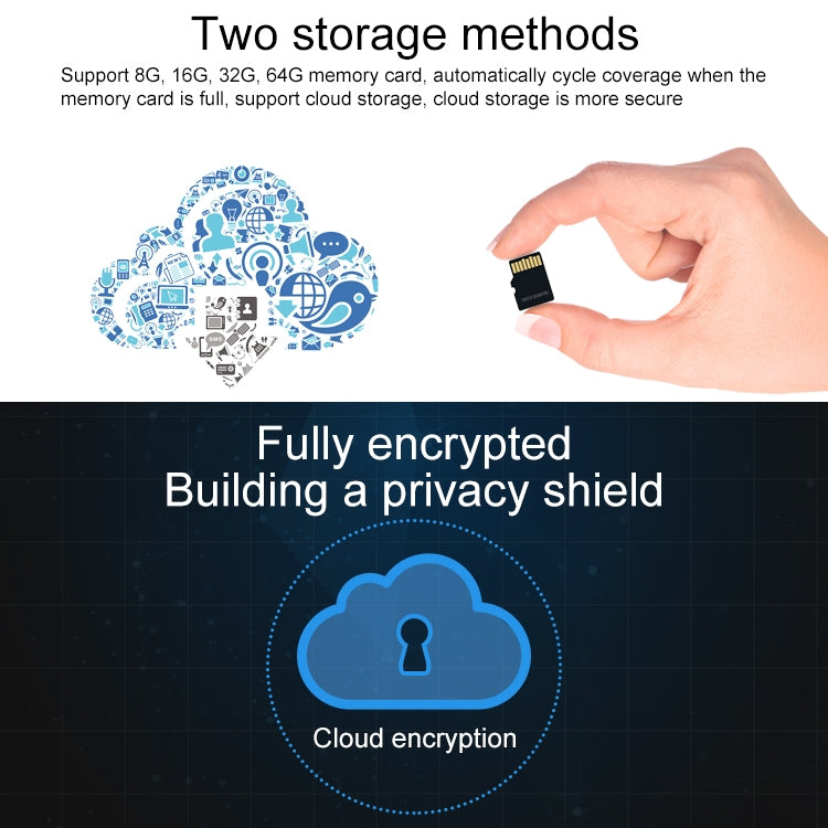 Q4 2.0 Million Pixels 1080P HD Wireless IP Camera, Support Motion Detection & Two-way Audio & Infrared Night Vision & TF Card, UK Plug