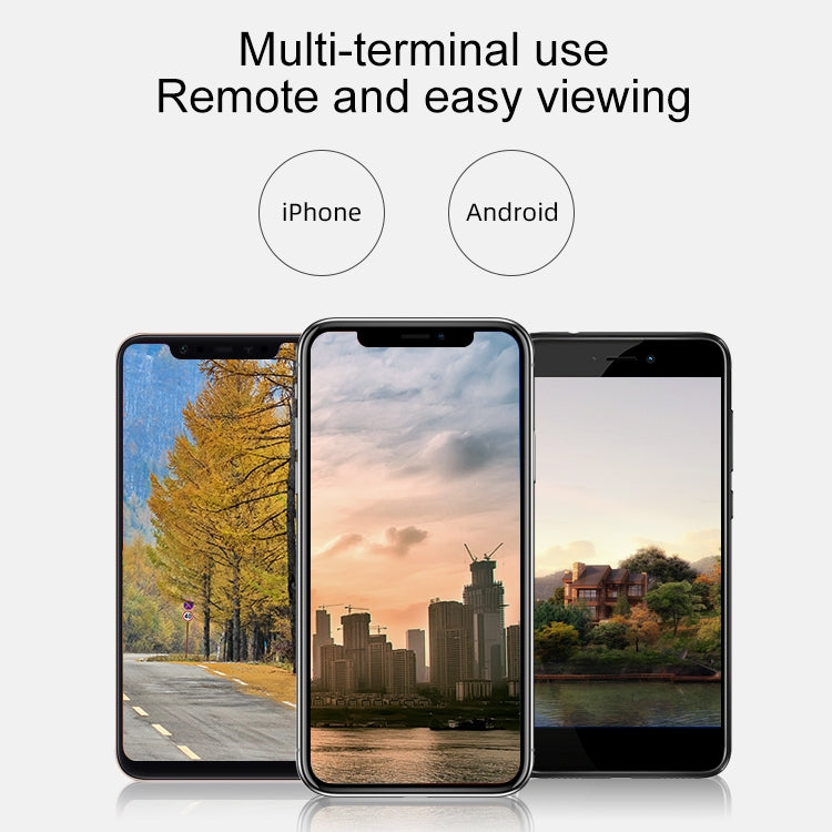Q4 2.0 Million Pixels 1080P HD Wireless IP Camera, Support Motion Detection & Two-way Audio & Infrared Night Vision & TF Card, US Plug