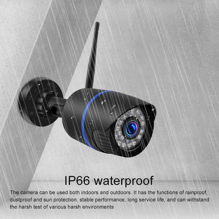 Q4 2.0 Million Pixels 1080P HD Wireless IP Camera, Support Motion Detection & Two-way Audio & Infrared Night Vision & TF Card, EU Plug