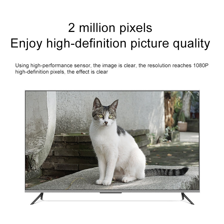 Q4 2.0 Million Pixels 1080P HD Wireless IP Camera, Support Motion Detection & Two-way Audio & Infrared Night Vision & TF Card, EU Plug