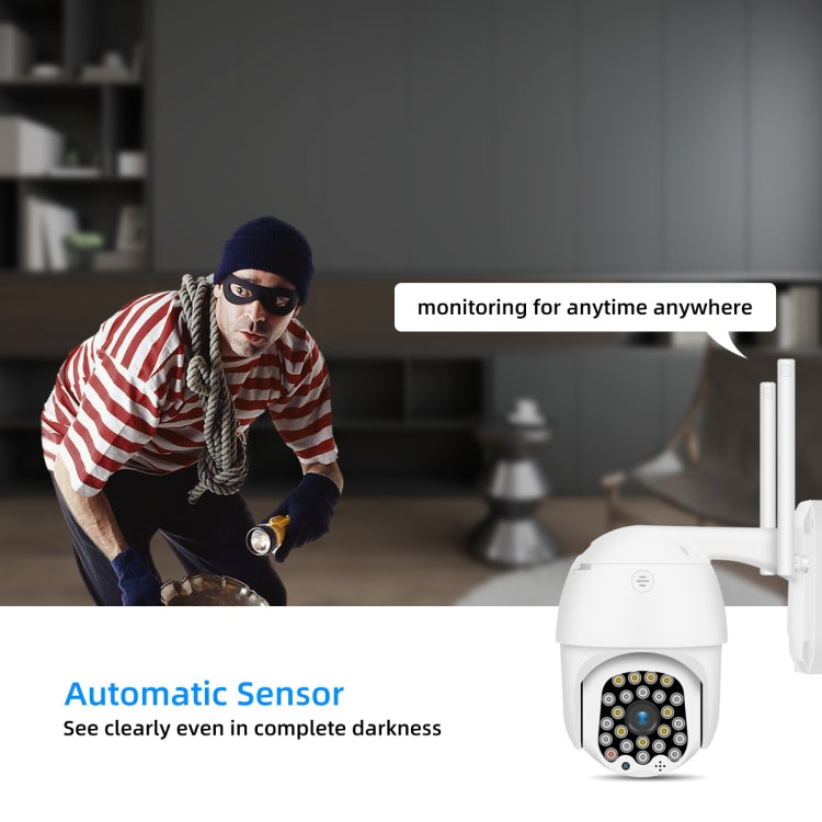 QX18 1080P HD WiFi IP Camera, Support Night Vision & Motion Detection & Two Way Audio & TF Card, EU Plug
