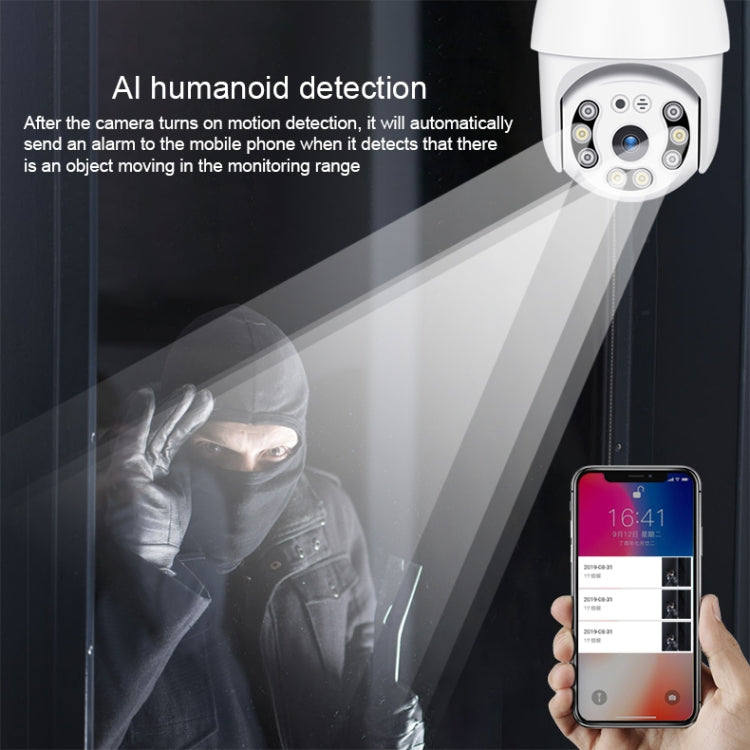 QX21 1080P HD WiFi IP Camera, Support Night Vision & Motion Detection & Two Way Audio & TF Card, UK Plug