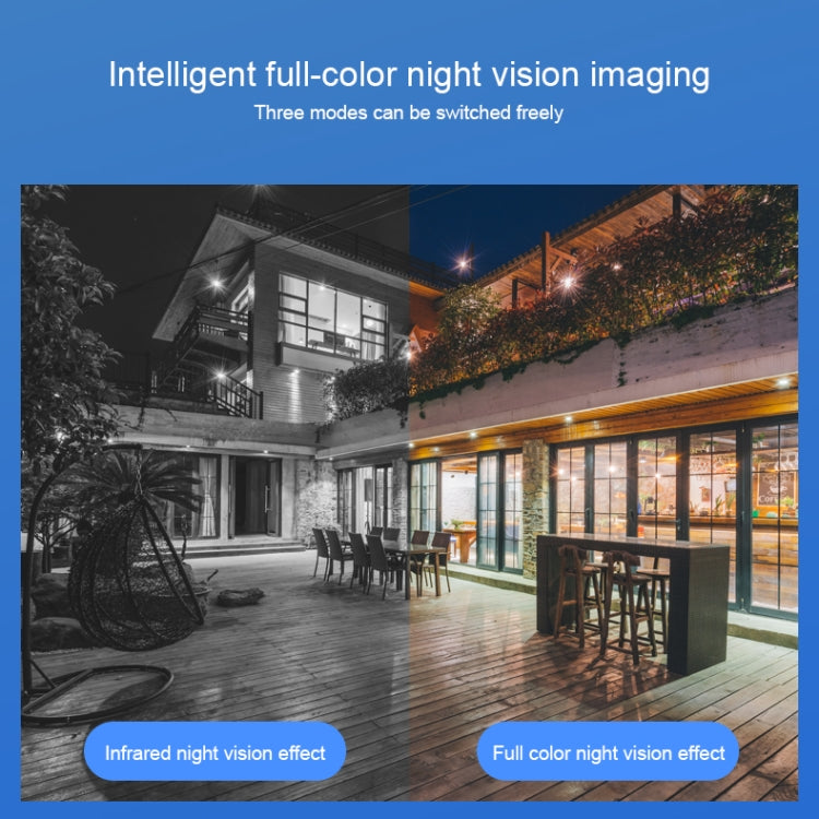 QX21 1080P HD WiFi IP Camera, Support Night Vision & Motion Detection & Two Way Audio & TF Card, EU Plug