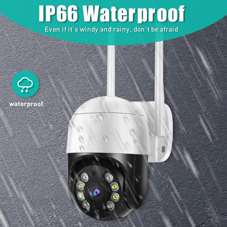 QX29 3.0MP HD WiFi IP Camera, Support Night Vision & Motion Detection & Two Way Audio & TF Card, US Plug