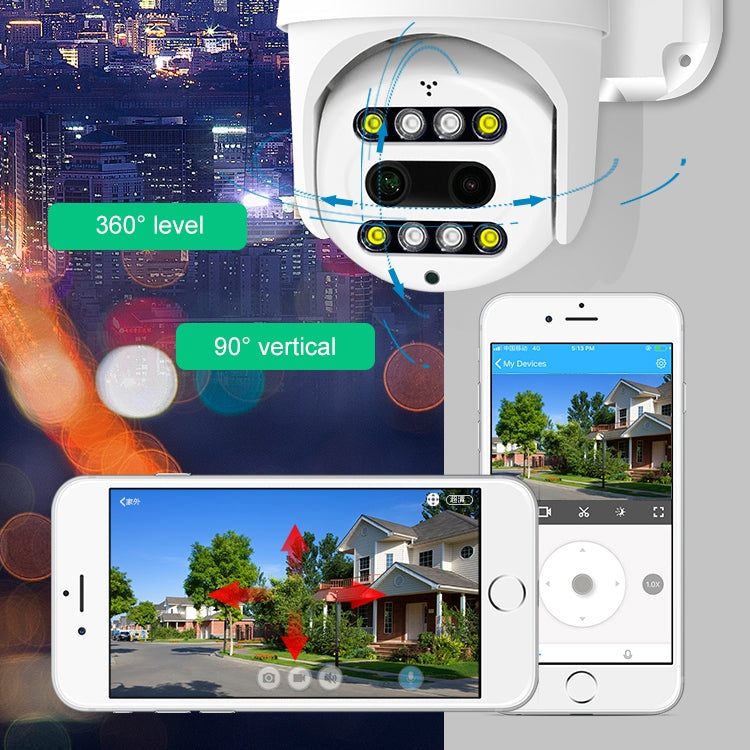 QX48 Pixels 1080P HD Wireless IP Camera, Support Motion Detection & Infrared Night Vision & TF Card (AU Plug)