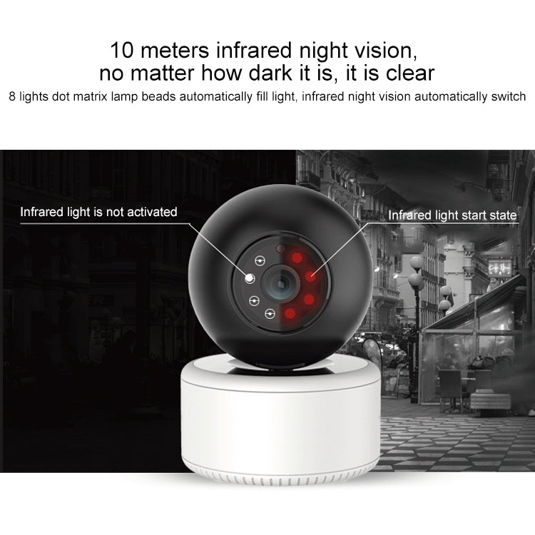 YT46 HD Wireless Indoor Network Shaking Head Camera, Support Motion Detection & Infrared Night Vision & Micro SD Card, US Plug