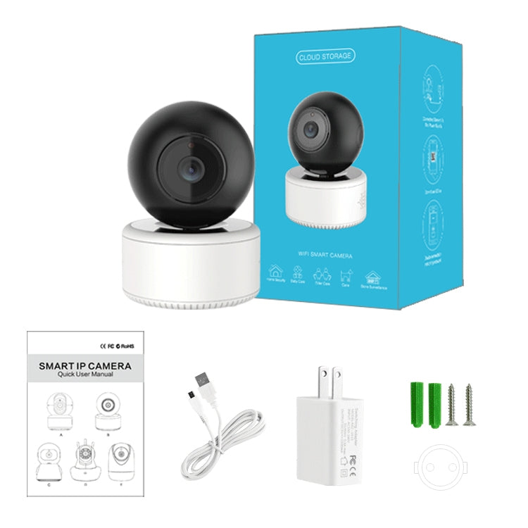 YT46 HD Wireless Indoor Network Shaking Head Camera, Support Motion Detection & Infrared Night Vision & Micro SD Card, UK Plug