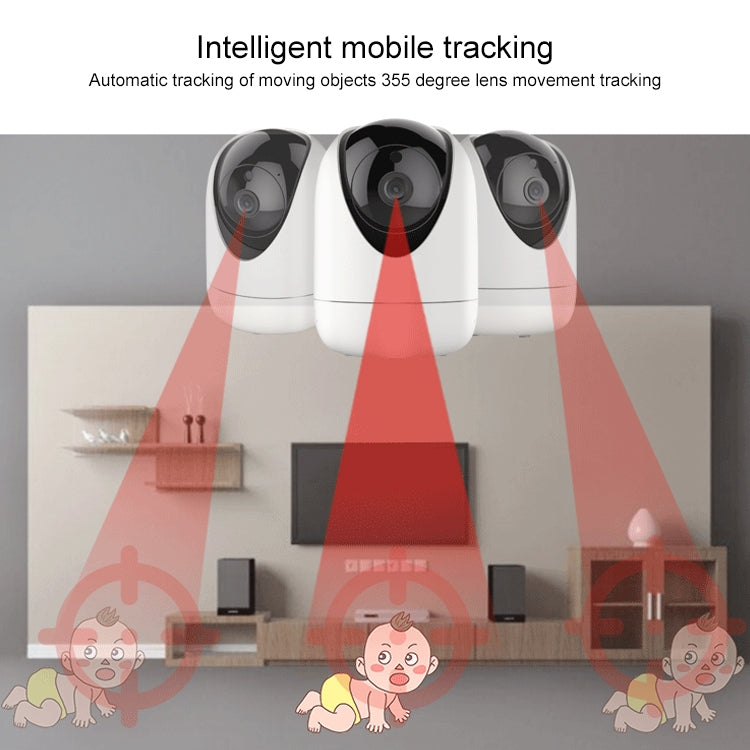 YT47 HD Wireless Indoor Network Shaking Head Camera, Support Motion Detection & Infrared Night Vision & Micro SD Card, UK Plug