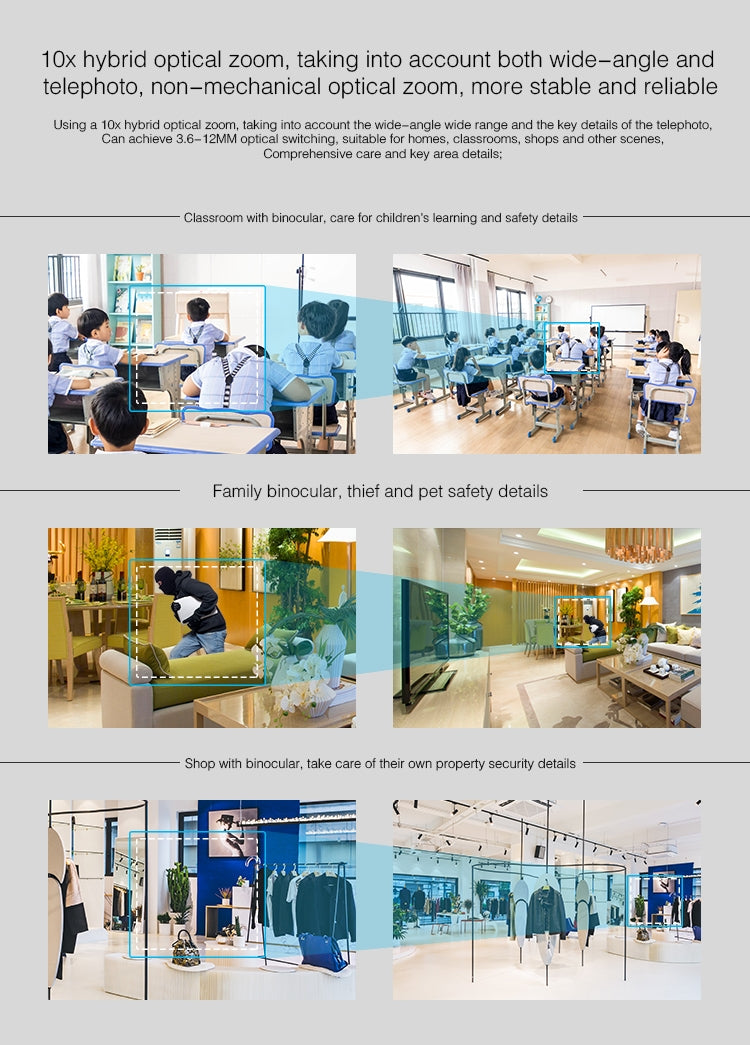 YT48 HD Wireless Indoor Network Shaking Head Binocular Camera, Support Motion Detection & Infrared Night Vision & Micro SD Card, UK Plug