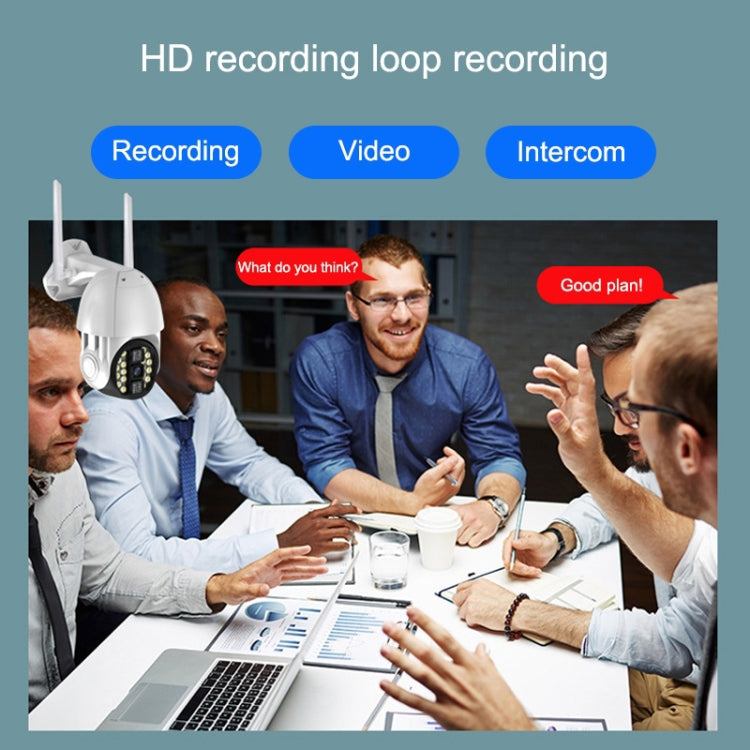 Q20 Outdoor Mobile Phone Remotely Rotate Wireless WiFi HD Camera, Support Three Modes of Night Vision & Motion Detection Video / Alarm & Recording, US Plug