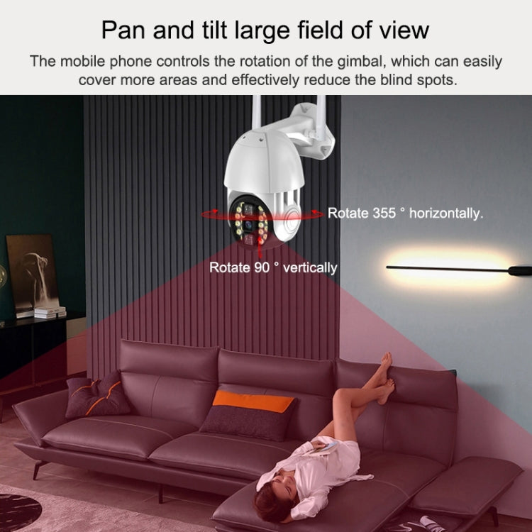 Q20 Outdoor Mobile Phone Remotely Rotate Wireless WiFi HD Camera, Support Three Modes of Night Vision & Motion Detection Video / Alarm & Recording, US Plug