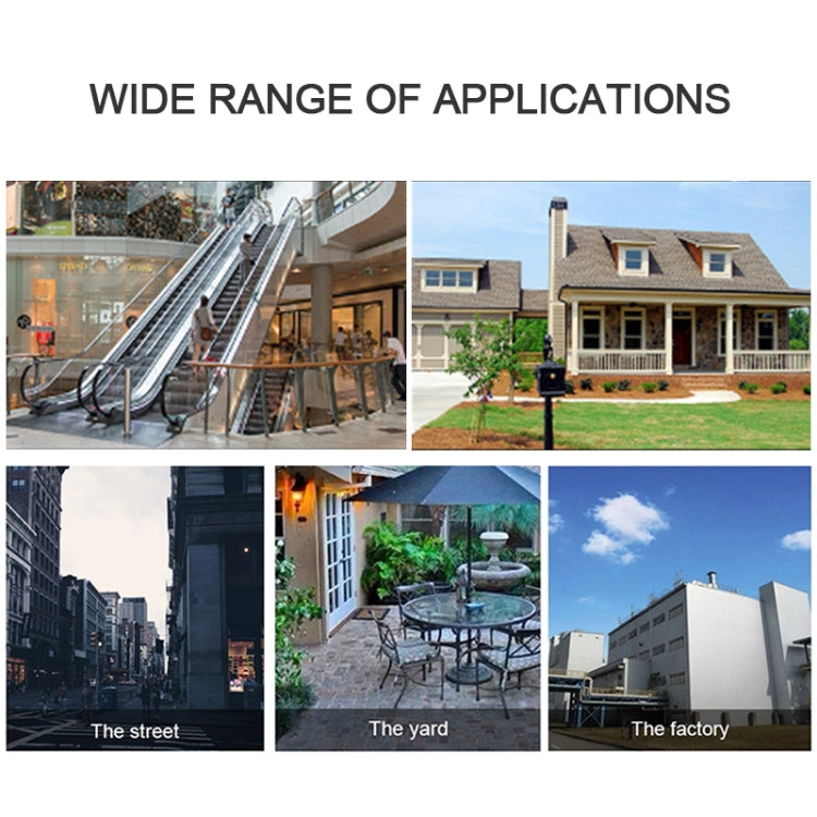 Q10 Outdoor Mobile Phone Remotely Rotate Wireless WiFi 10 Lights IR Night Vision HD Camera, Support Motion Detection Video / Alarm & Recording, EU Plug