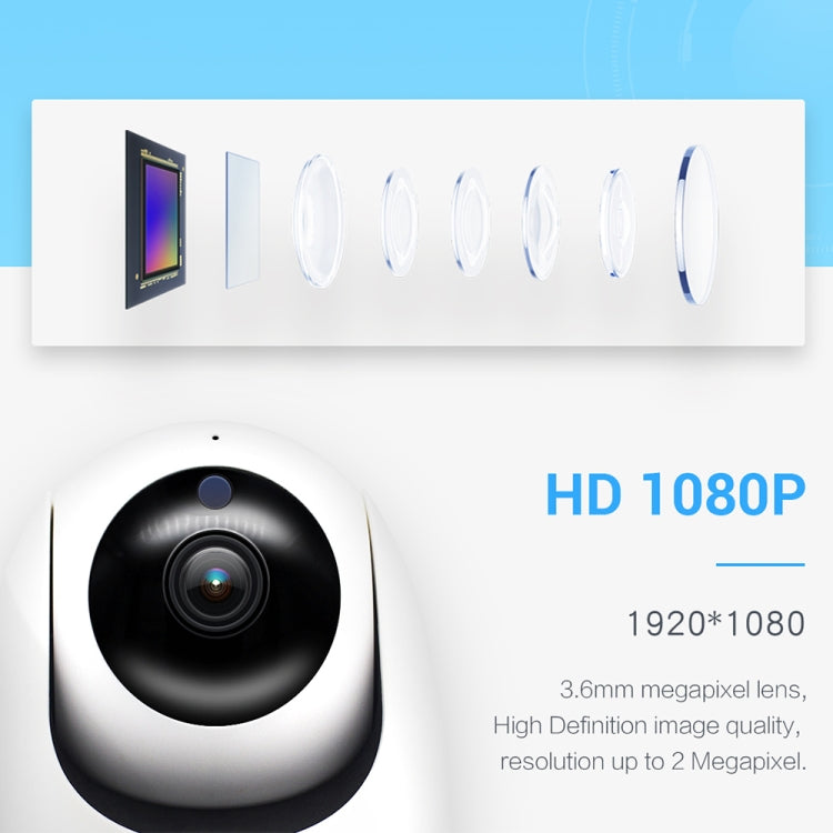 ESCAM PVR008 HD 1080P WiFi IP Camera, Support Motion Detection / Night Vision, IR Distance: 10m, UK Plug