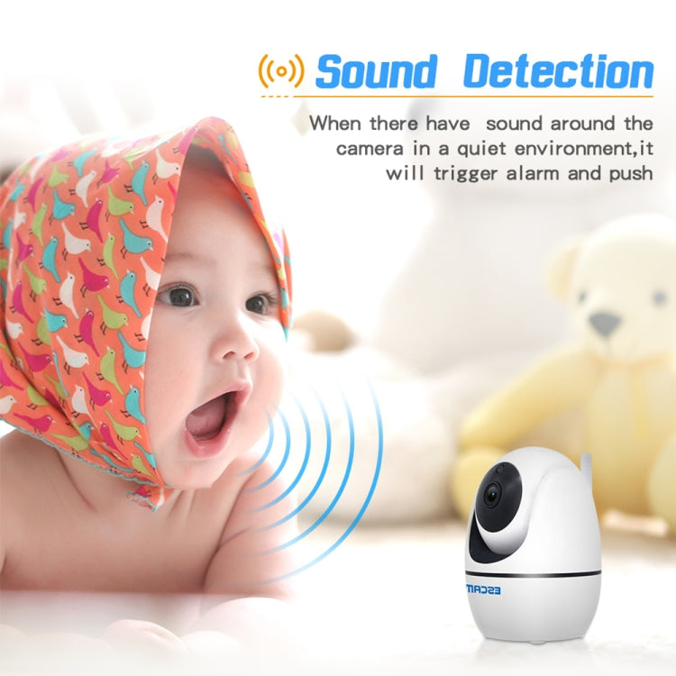ESCAM PVR008 HD 1080P WiFi IP Camera, Support Motion Detection / Night Vision, IR Distance: 10m, US Plug(White)