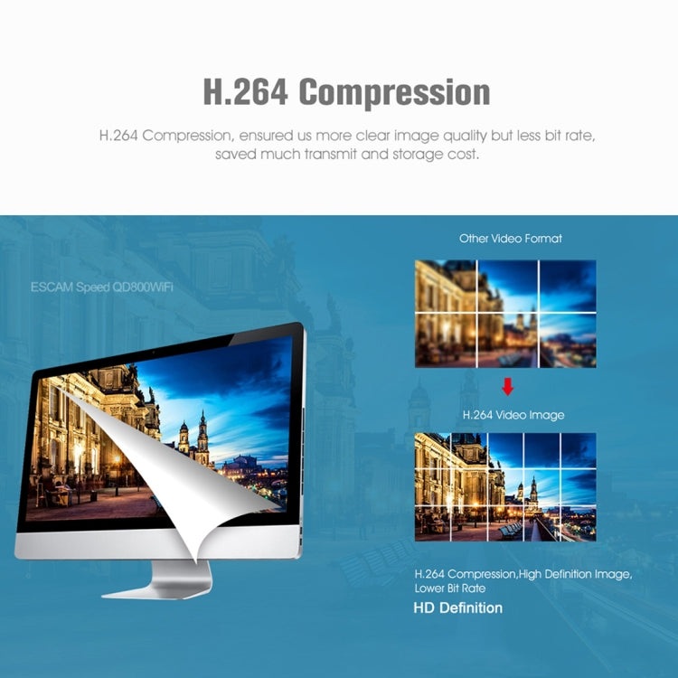 ESCAM Speed QD800WIFI ONVIF HD 1080P 2.0MP P2P Private Cloud IP66 Waterproof Security WiFi IP Camera, Support Motion Detection / Night Vision, IR Distance: 10m(AU Plug)