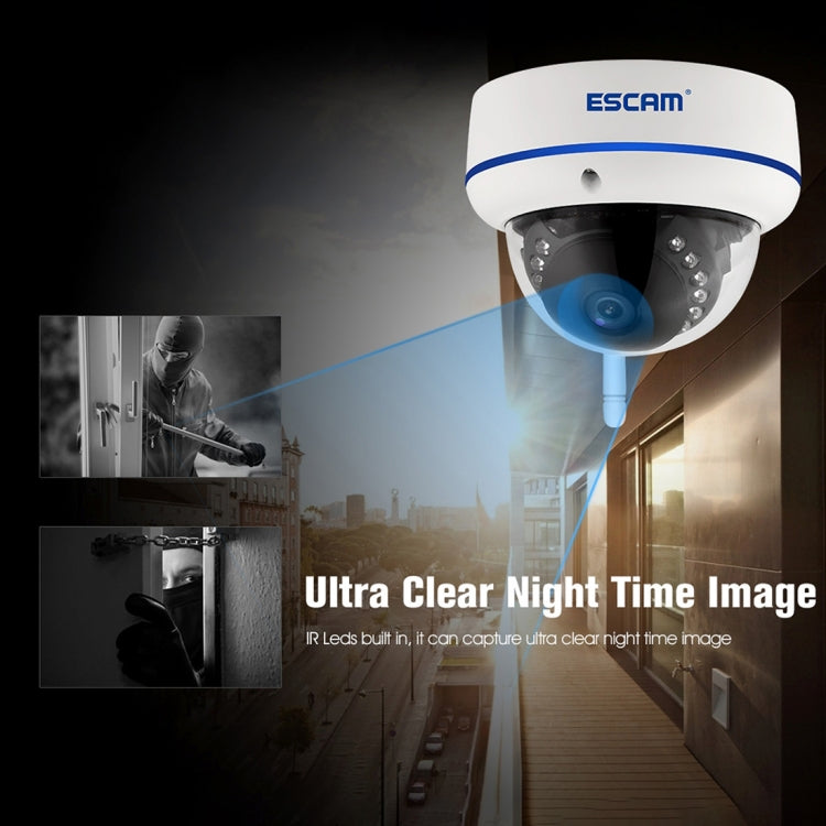 ESCAM Speed QD800WIFI ONVIF HD 1080P 2.0MP P2P Private Cloud IP66 Waterproof Security WiFi IP Camera, Support Motion Detection / Night Vision, IR Distance: 10m(US Plug)