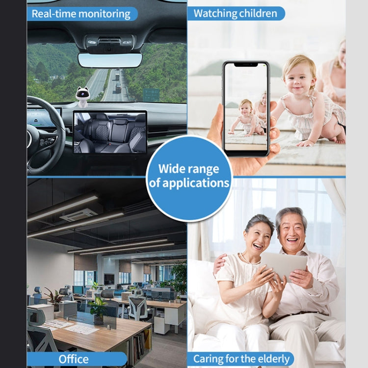 K9 Cute Pets Smart Home Camera, Support Night Vision & Two-way Voice & Motion Detection (White)