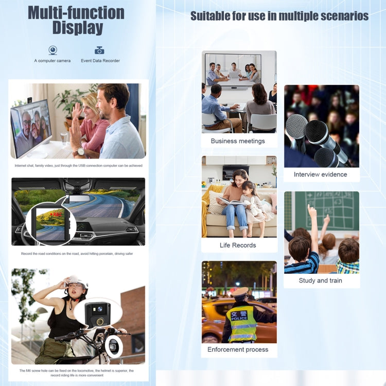 L12 180 Degrees Rotation Conference Video Recording Camera Mini HD 720P WiFi Camera (Black)