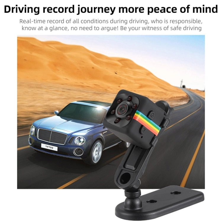 SQ11 Mini DV HD 480P 6 LEDs Sport Recorder Camera with Holder, Support Monitor Detection & IR Night Vision & TF Card (Red)