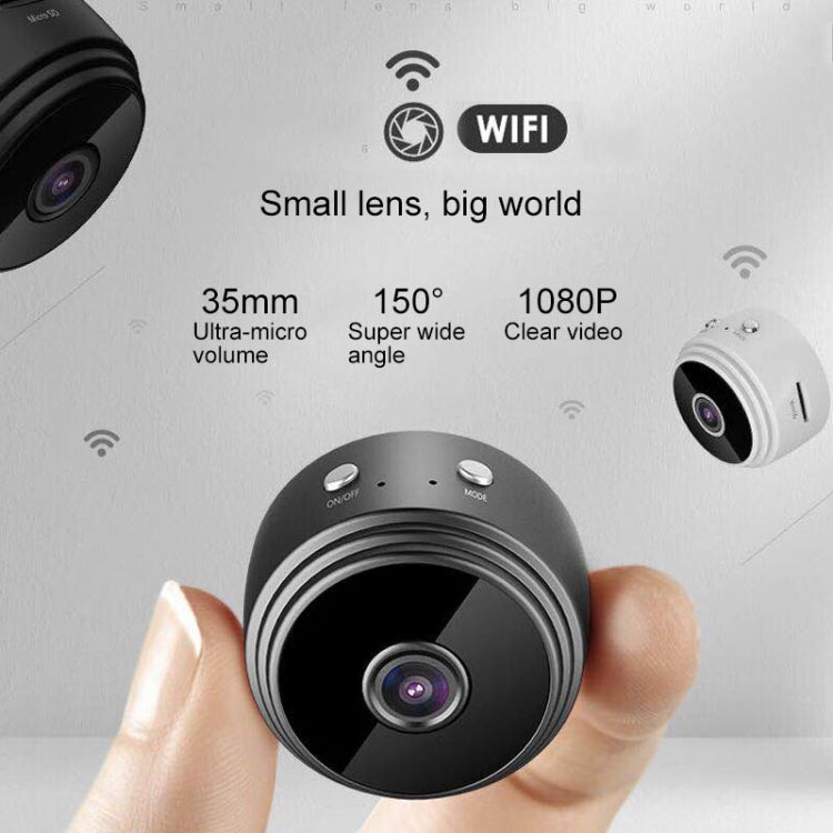 A9 1080P WiFi IP Camera Mini DV(White)