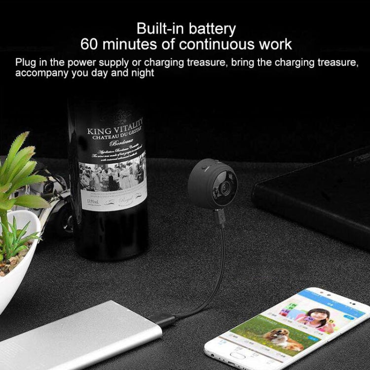 A9 1080P WiFi IP Camera Mini DV(White)