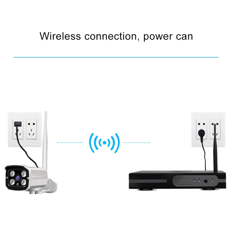 8CH HD 720P 1.0 Mega Pixel 2.4GHz WiFi IP Bullet Camera + NVR Kit