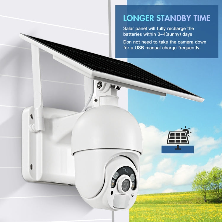 T22 1080P Full HD Solar Powered 4G Network US Version Camera, Support PIR Alarm, Night Vision, Two Way Audio, TF Card