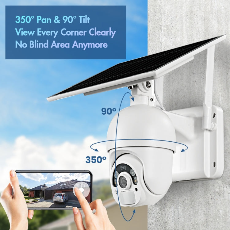 T22 1080P Full HD Solar Powered 4G Network US Version Camera, Support PIR Alarm, Night Vision, Two Way Audio, TF Card