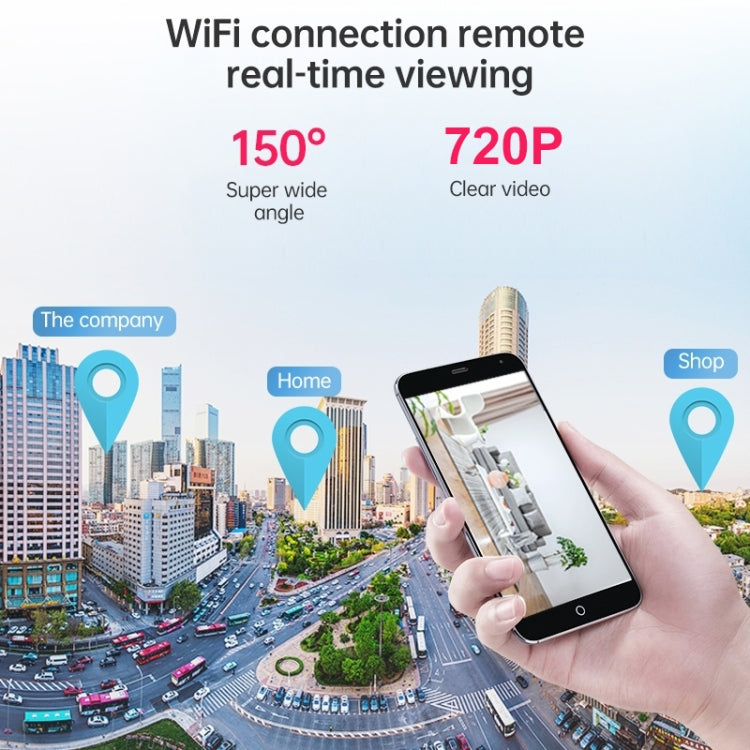 A9 720P Wifi Wireless Network Camera Wide-angle Recorder(Black)