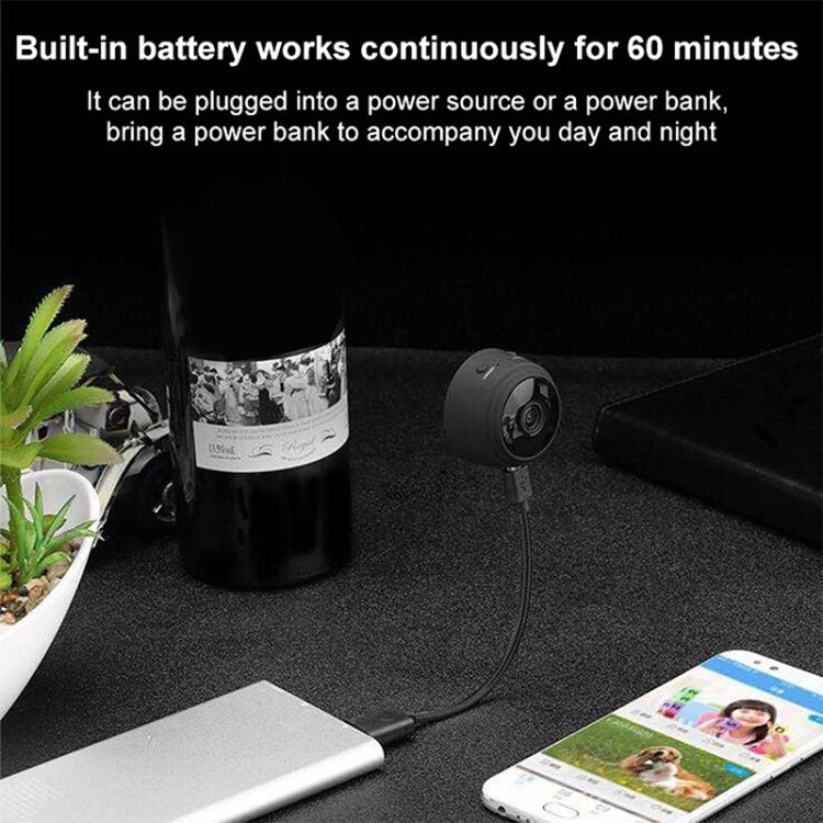 A9 720P Wifi Wireless Network Camera Wide-angle Recorder (White)