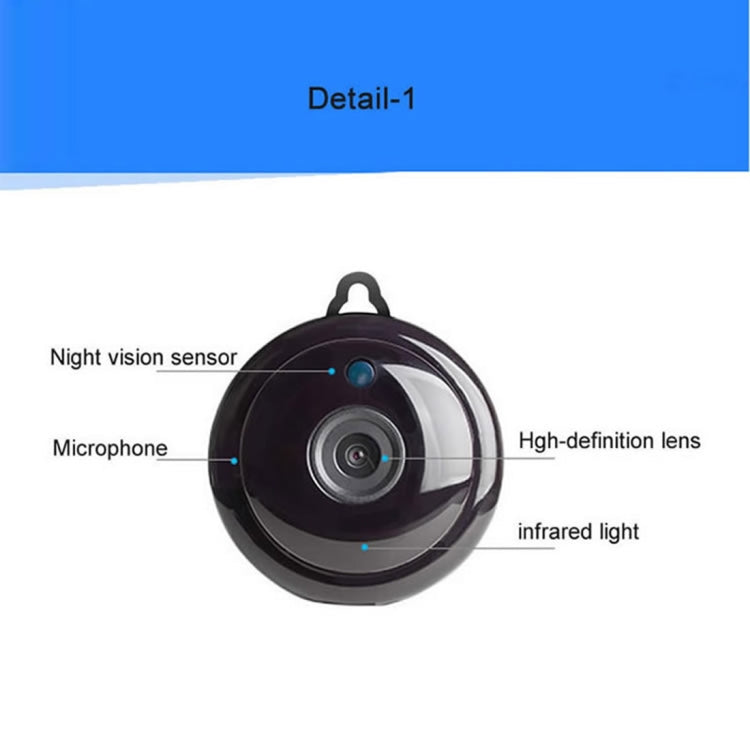 Anpwoo MN001 3518Ev200 1.0 MP Mini HD WiFi IP Camera with 6 PCS Infrared LEDs, Support Motion Detection & Night Vision & TF Card(Max 64GB)