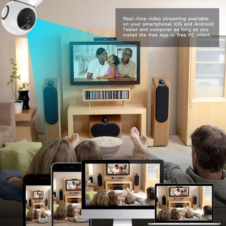 Anpwoo Snowman 1080P HD WiFi IP Camera, Support Motion Detection & Infrared Night Vision & TF Card(Max 64GB)(White)