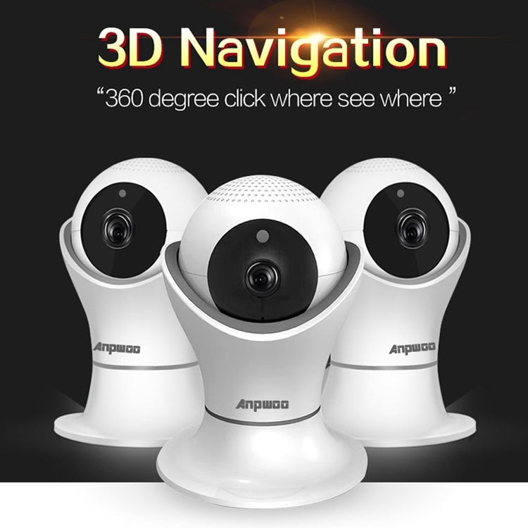 Anpwoo Hercules GM8135+SC2145 1080P HD WiFi IP Camera, Support Motion Detection & Infrared Night Vision & TF Card(Max 128GB)(White)