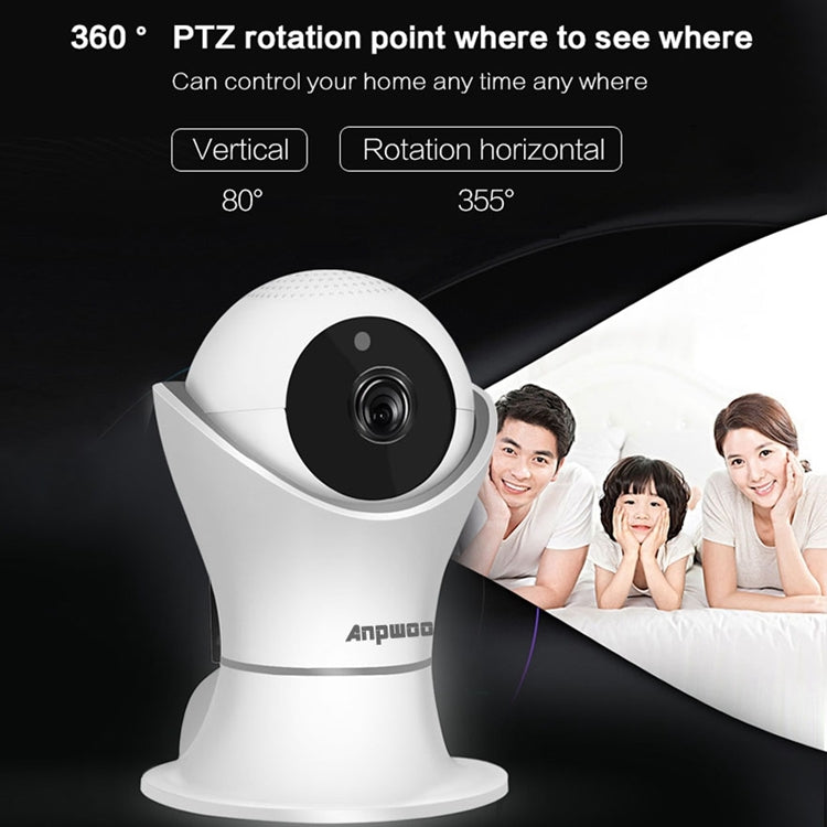 Anpwoo Hercules GM8135+SC2145 1080P HD WiFi IP Camera, Support Motion Detection & Infrared Night Vision & TF Card(Max 128GB)(White)