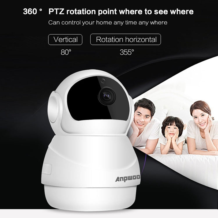 Anpwoo Warrior GM8135+SC2145 1080P HD WiFi IP Camera, Support Motion Detection & Infrared Night Vision & TF Card(Max 128GB)(White)