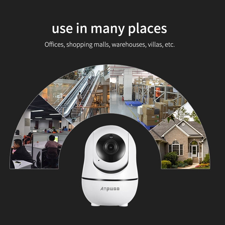 Anpwoo YT008 720P HD WiFi IP Camera, Support Motion Detection & Infrared Night Vision & SD Card(Max 32GB)(White)