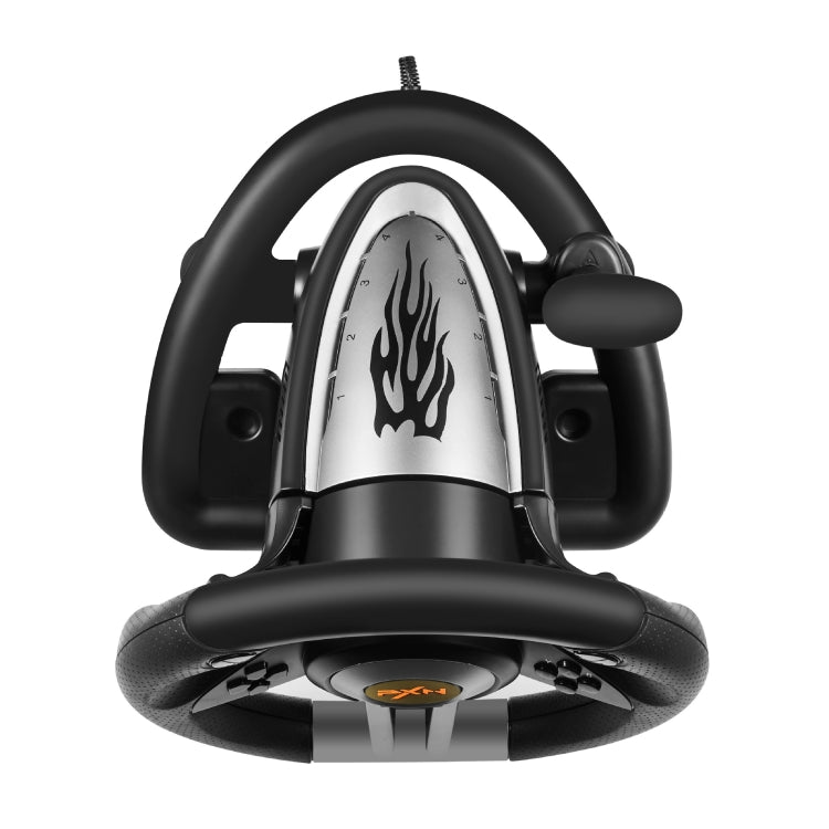 PXN-V3 Racing Game Steering Wheel for PC / PS3 / 4 / xbox one / switch(Black)