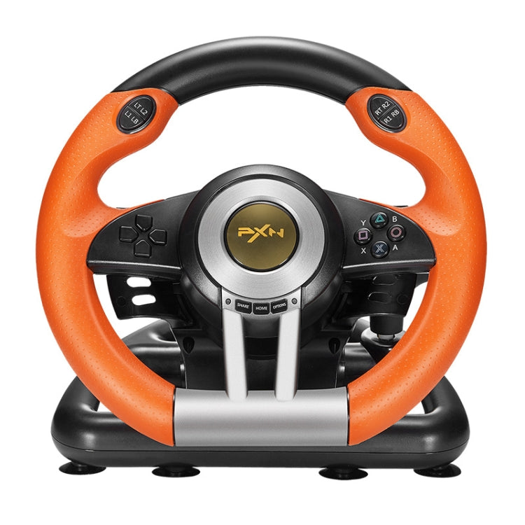 PXN-V3 Racing Game Steering Wheel for PC / PS3 / 4 / xbox one / switch(Orange)