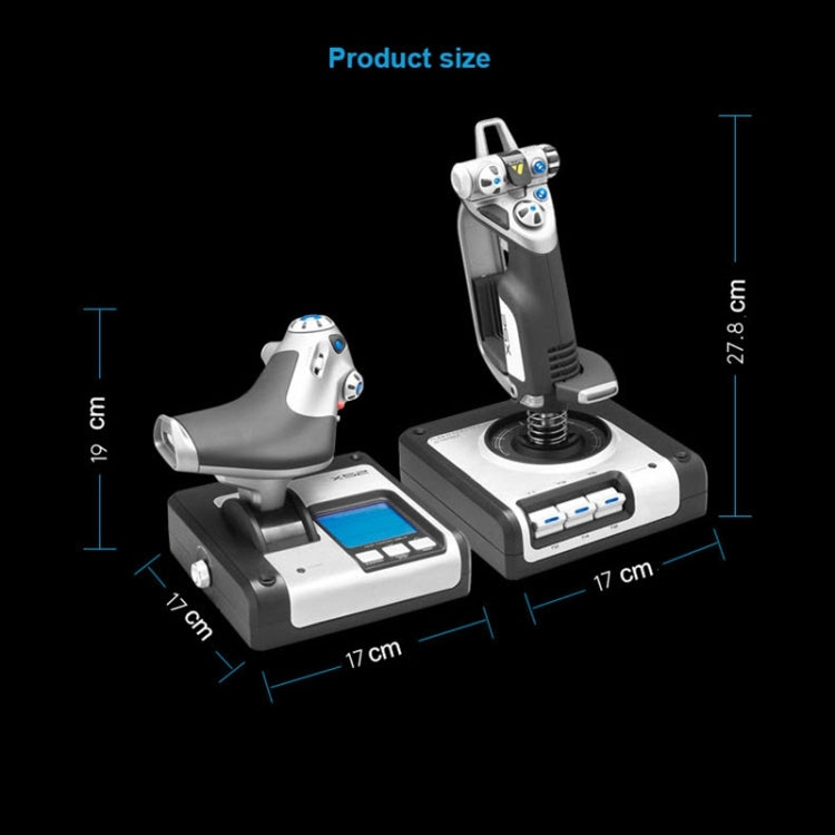 Logitech G Saitek X52 Flight Control Game Throttle Joystick Handle Controller