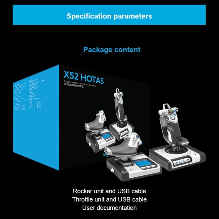 Logitech G Saitek X52 Flight Control Game Throttle Joystick Handle Controller