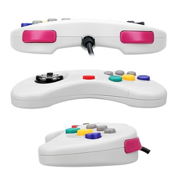 USB Computer Game Handle Controller for Sega Saturn(White)