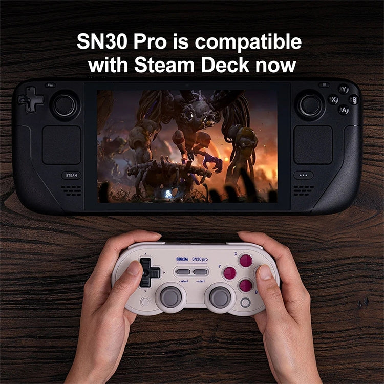 8BitDo SN30 Pro Bluetooth Gamepad Hall Version for Switch / Steam / PC / Android (White)