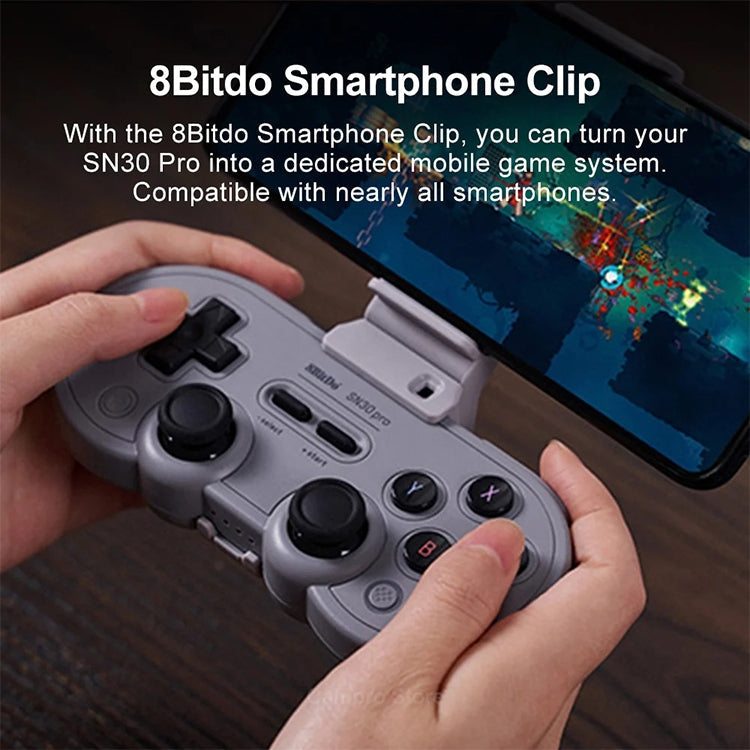 8BitDo SN30 Pro Bluetooth Gamepad Hall Version for Switch / Steam / PC / Android (Grey)