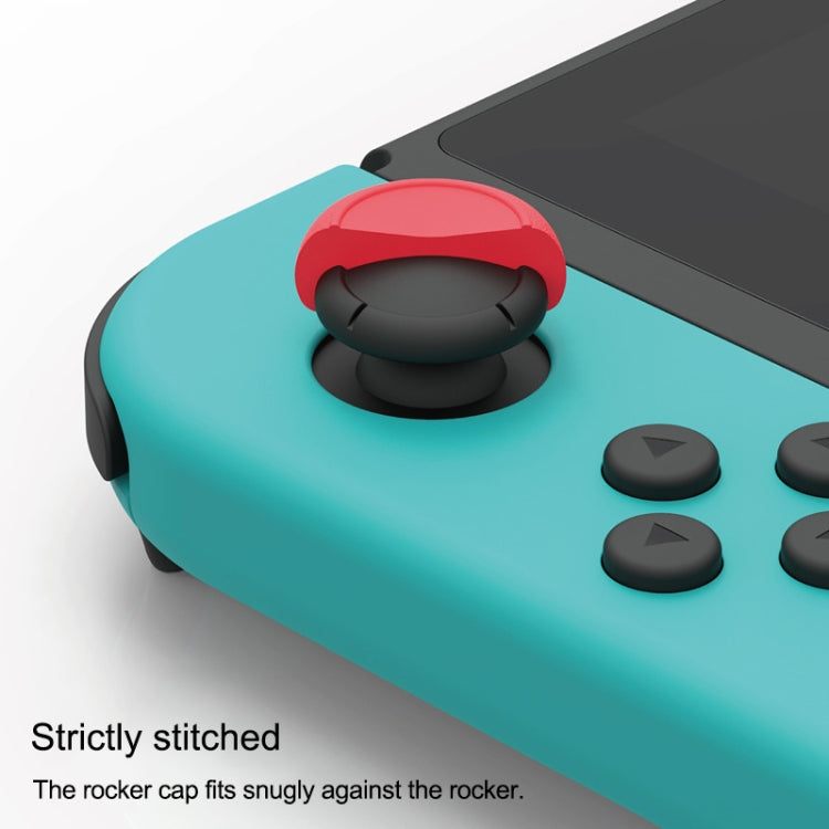 Skull&Co Pro / PS4 Gamepad Rocker Cap Button Cover Thumb Grip Set for Nintendo Switch / Switch Lite / JOYCON(Red)