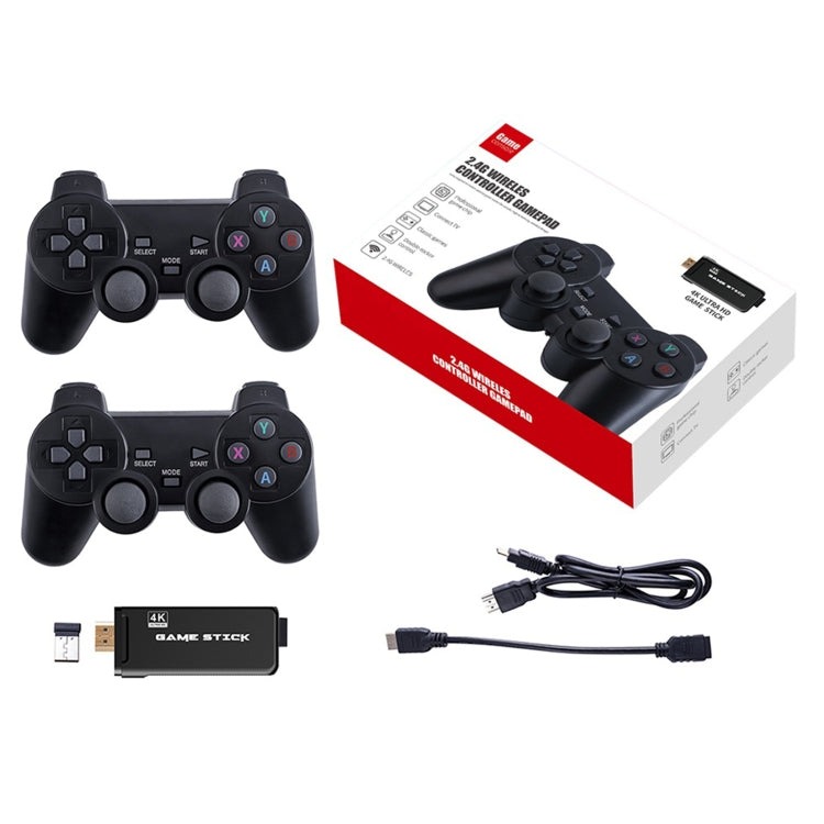 PS3000 32GB 4K Retro Game Stick with 2 Wireless Gamepads 3000+ Games Pre-installed