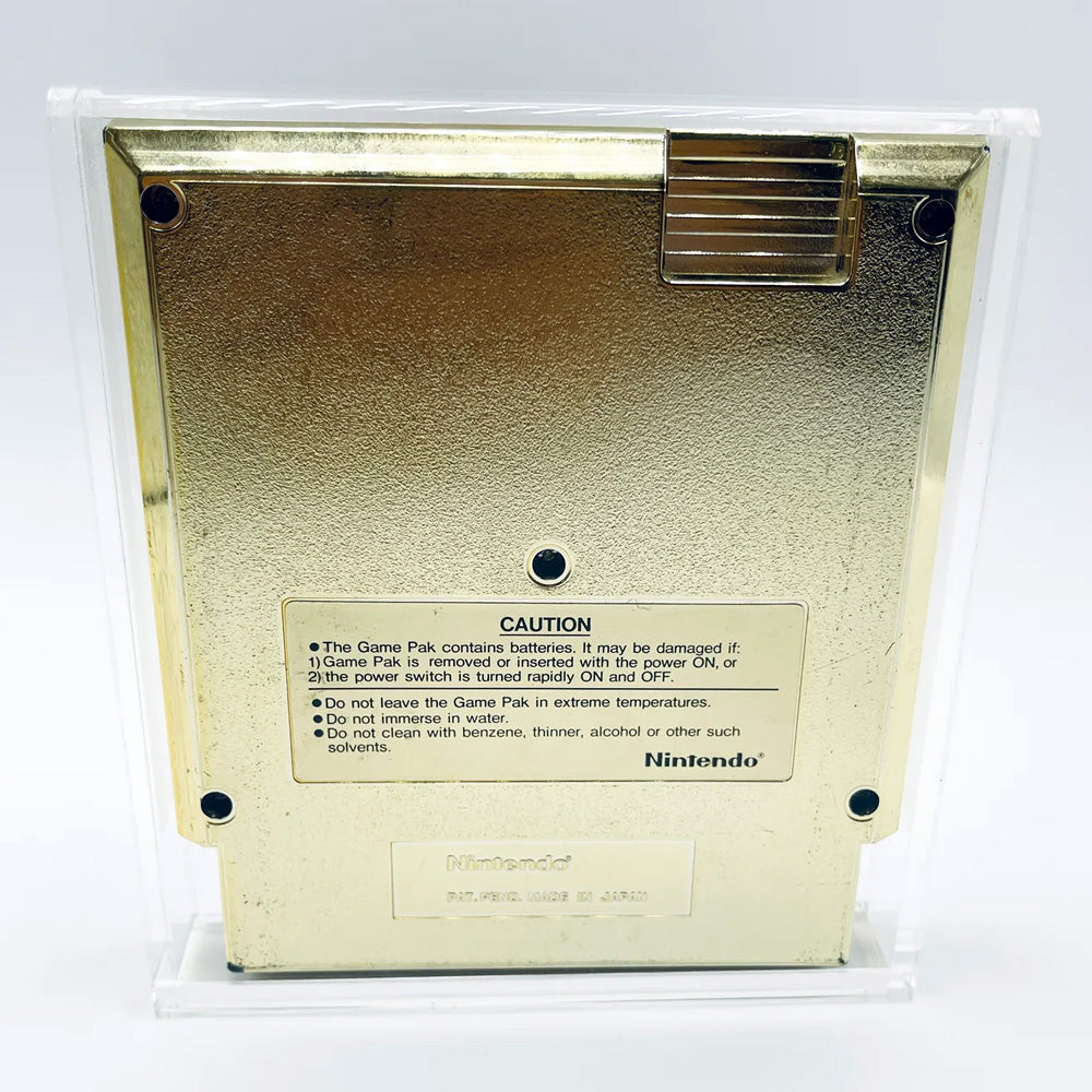 Acrylic Case for NES Nintendo Standard Video Game Cartridges, 4mm thick, UV Resistant & Magnetic Slide Bottom