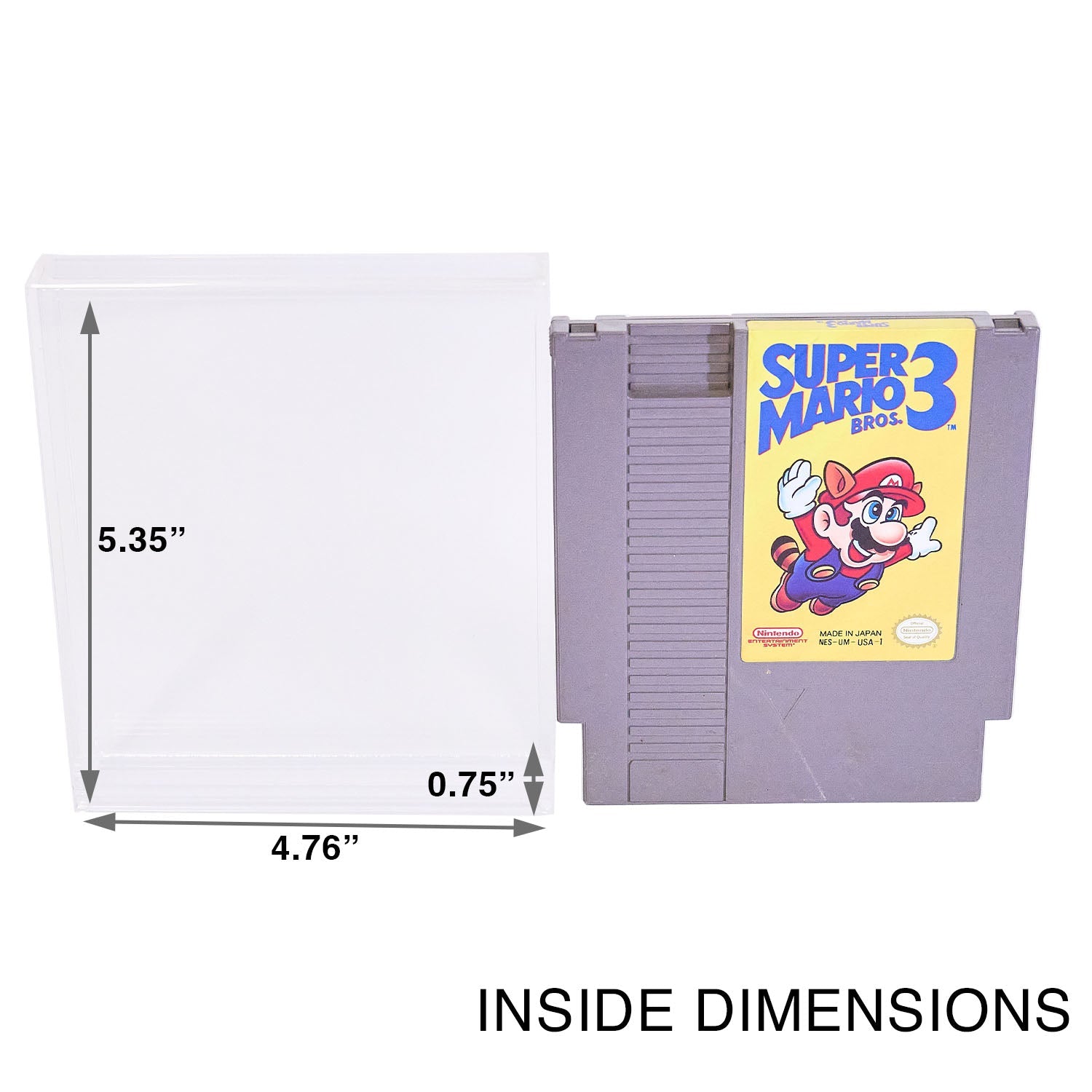 Premium Acrylic Case for Nintendo NES Game Cartridges
